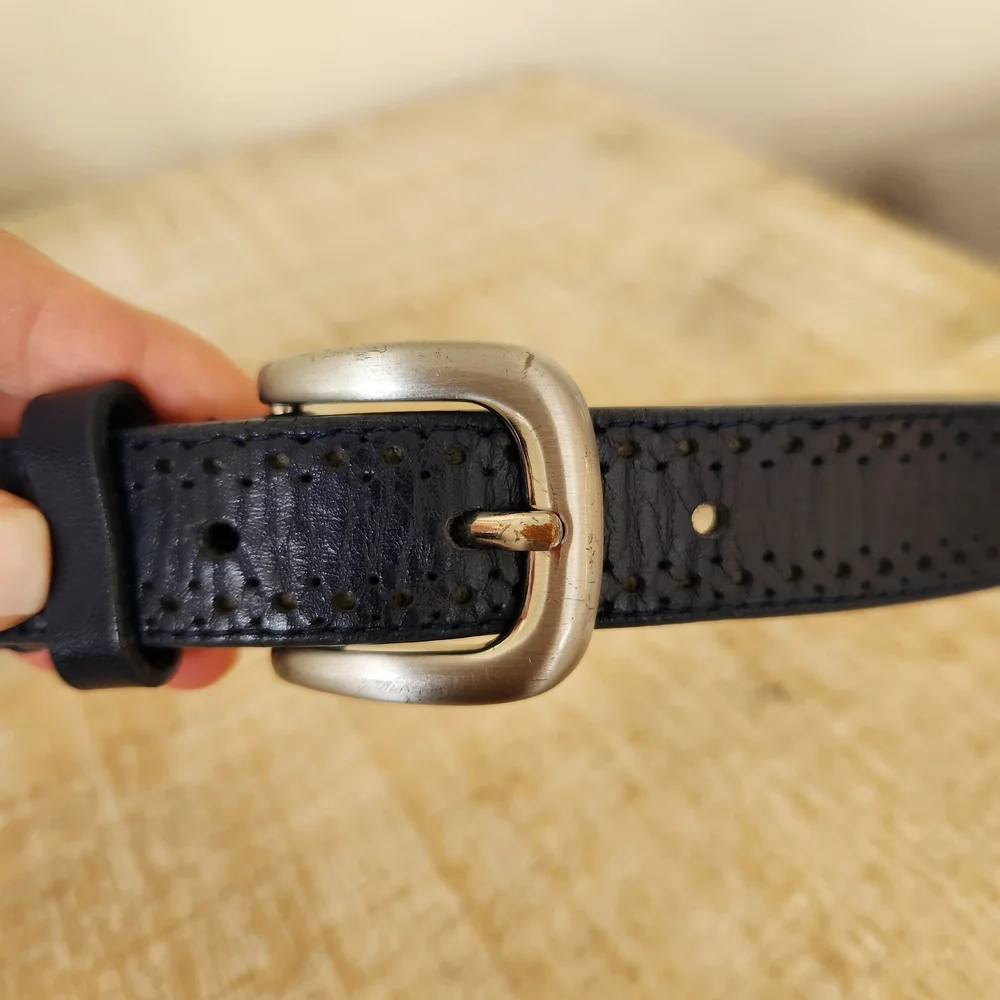 Janie and Jack Navy Leather Belt
